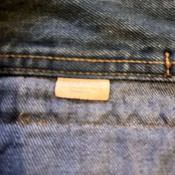 Rare Vintage 70's Retro Wide Leg Levi’s High Waist Indigo Jeans Size 28 - Picture 14 of 15